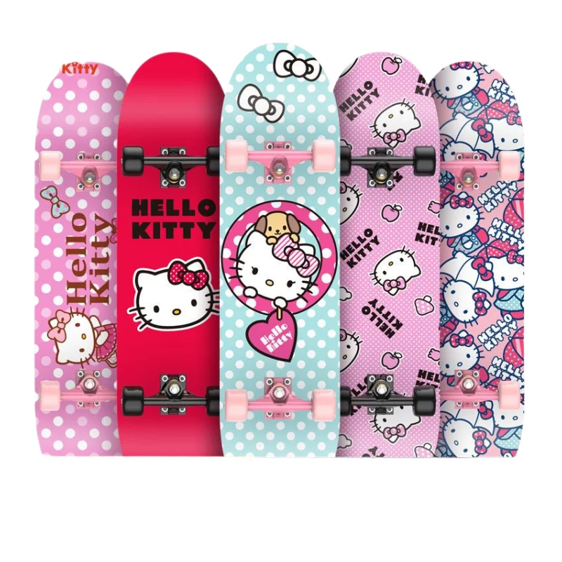 

Sanrio cartoon Hello Kitty children's cute personality anime surrounding girls beginners creative doublewarpedscooterholidaygift