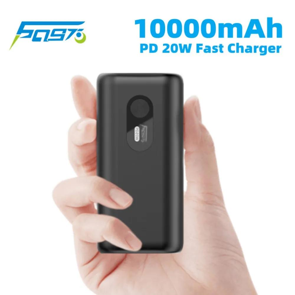 Power Bank 10000 мАч PD 20 Вт Быстрая зарядка Портативные мини-банки Powerbank для iPhone Samsung Xiaomi