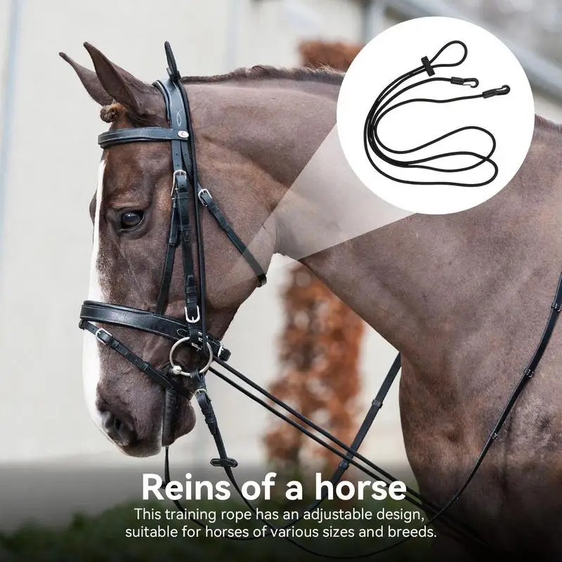 Растягивающая поводка для лошадей эластичная веревка верховой езды энтузиастов