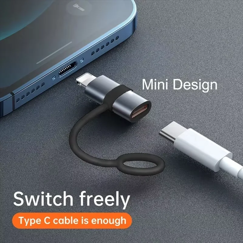 Фото PD30W USB-адаптер типа C к ios для iOS, конвертер «папа» на «мама» типа C для iPhone 14 13 12 11 Macbook, быстрый разъем №2