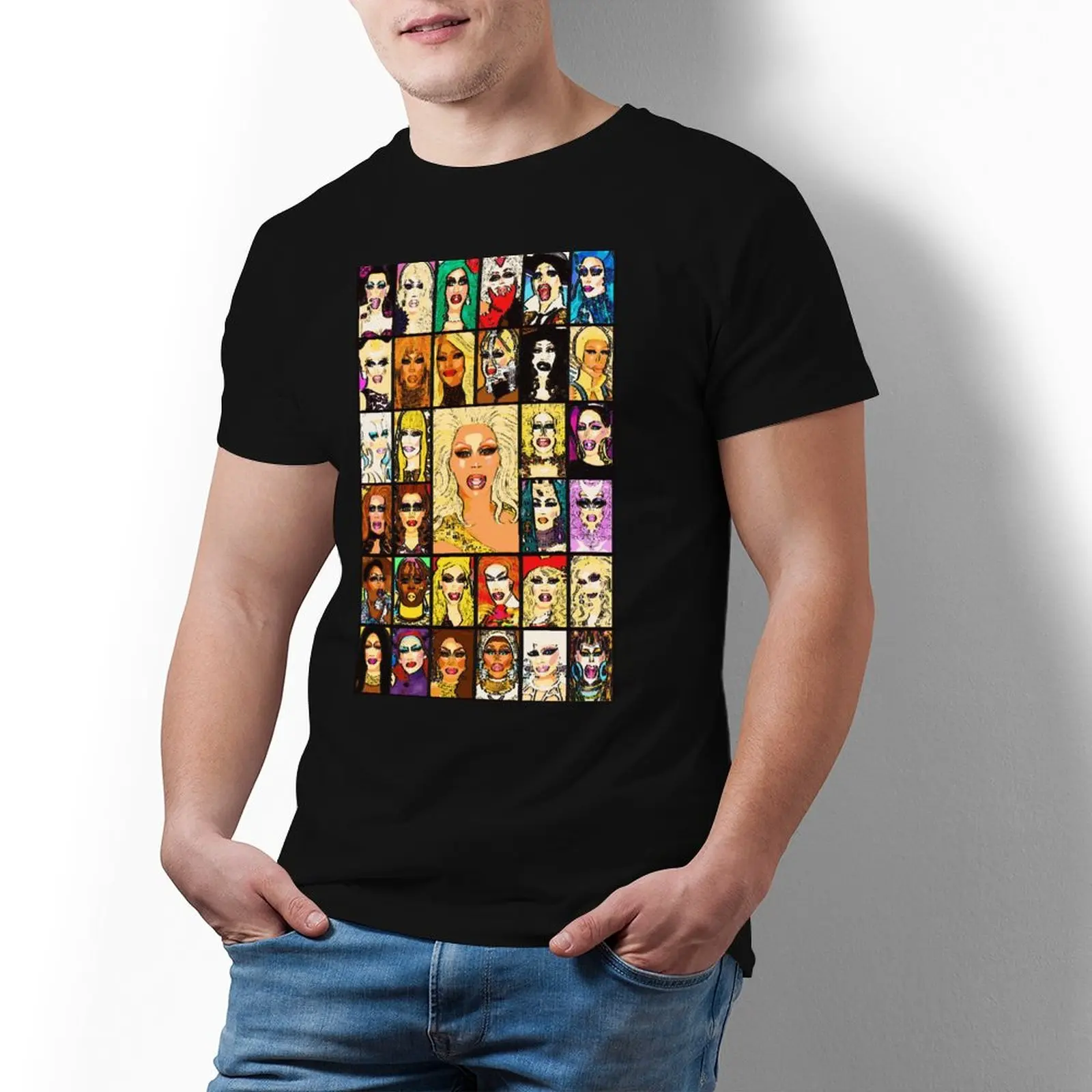 Винтажные футболки DRAG QUEEN Royal Essential Rpdr Rupauls Drag Race ЛГБТ 100% хлопковая футболка с