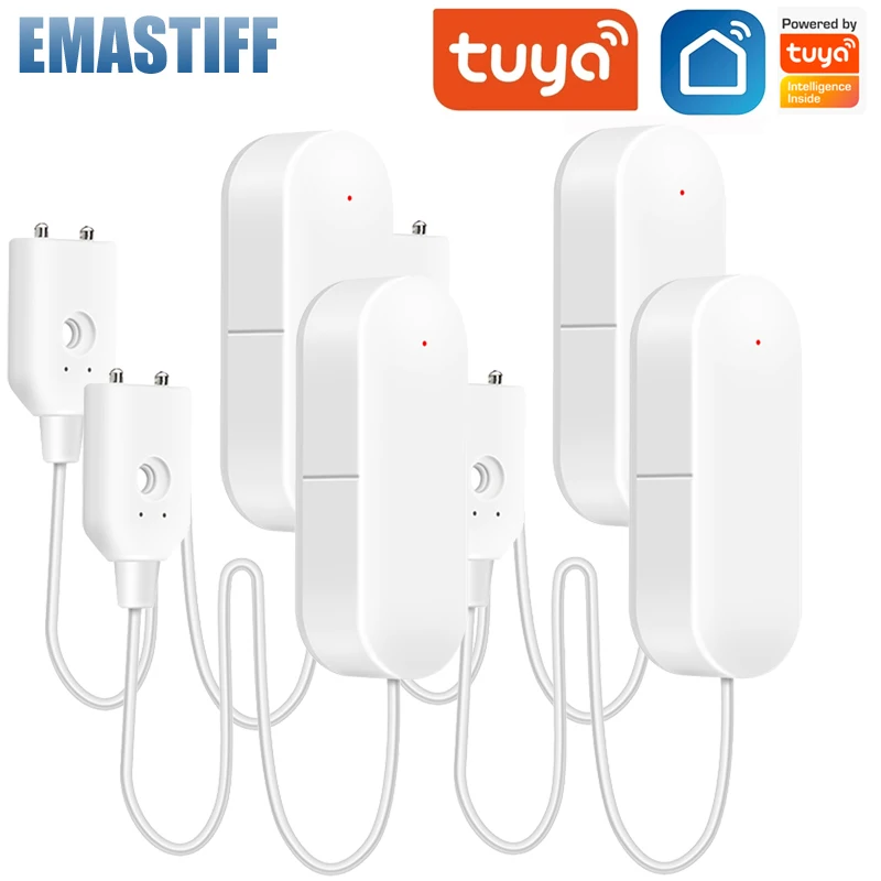 

Tuya WiFi Water Leakage Sensor Smart Home Water Leakage Detector Flood Alert Overflow Security Protection Via Smart Life