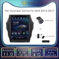 car radio android tesla style screen for hyundai santa fe ix45 2014 2017 10 4 stereo carplay multimedia autoradio head unit