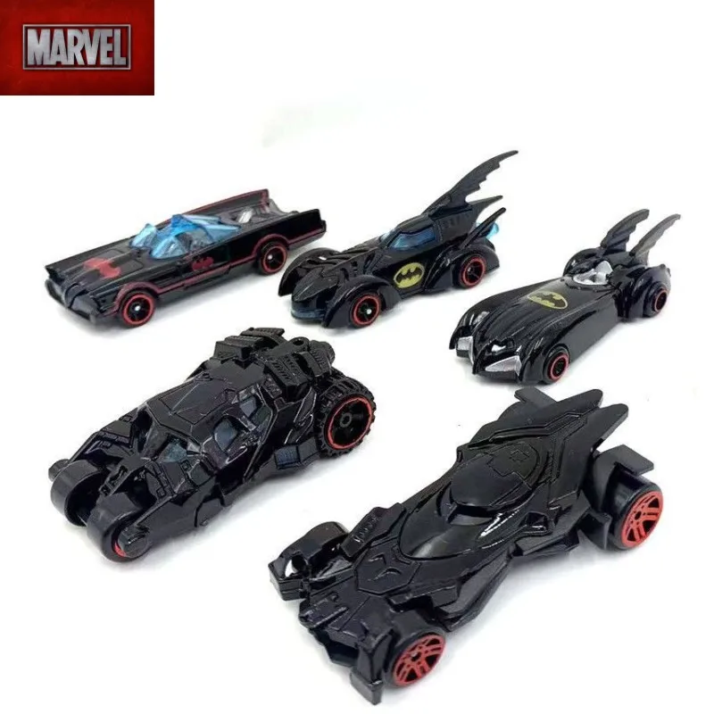 

Marvel Avengers Retro Personality Anime Cartoon New Alliance Gold Dark Batman Superman Spiderman Hot Wheels Car Children's Toys