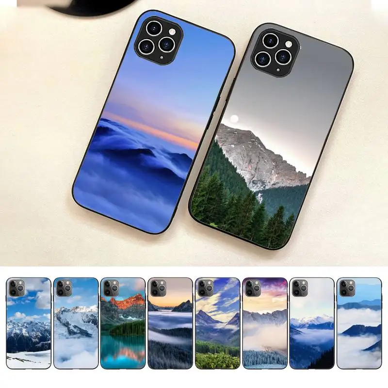 

Mountain Forest Cloud Clear Phone Case For Iphone 7 8 Plus X Xr Xs 11 12 13 14 Se2020 Mini Pro Max Mobile Iphones Case