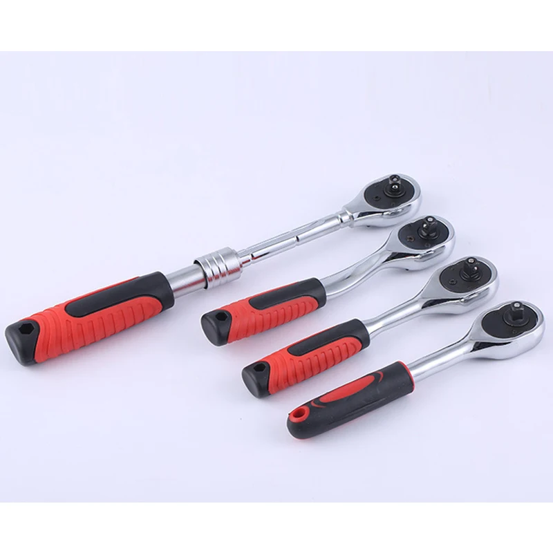 

Cr-v стальной 3/8 '24/45/72 зубчатый Трещоточный ключ для торцевой быстрой сборки профессиональная телескопическая/изогнутая/прямая ручка