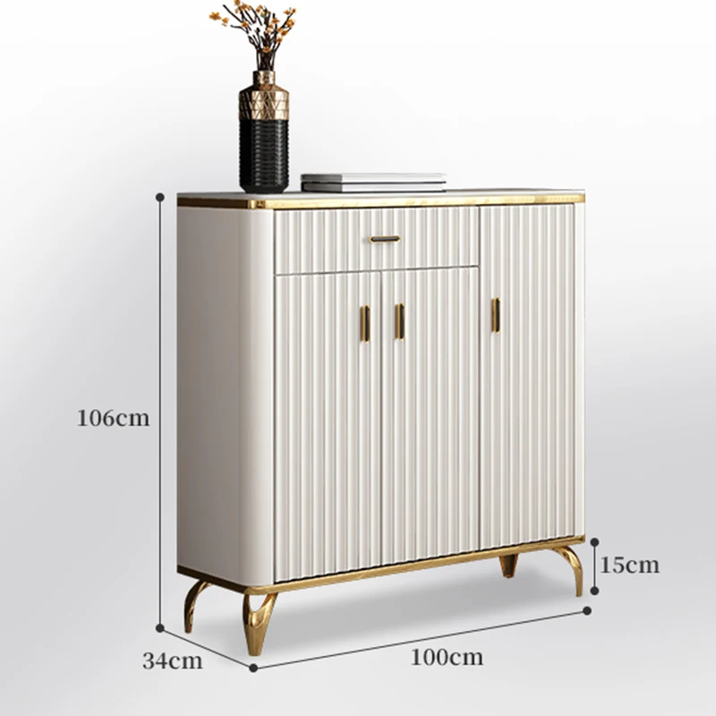 Скандинавские белые боковые панели Кухонные деревянные ящики для хранения