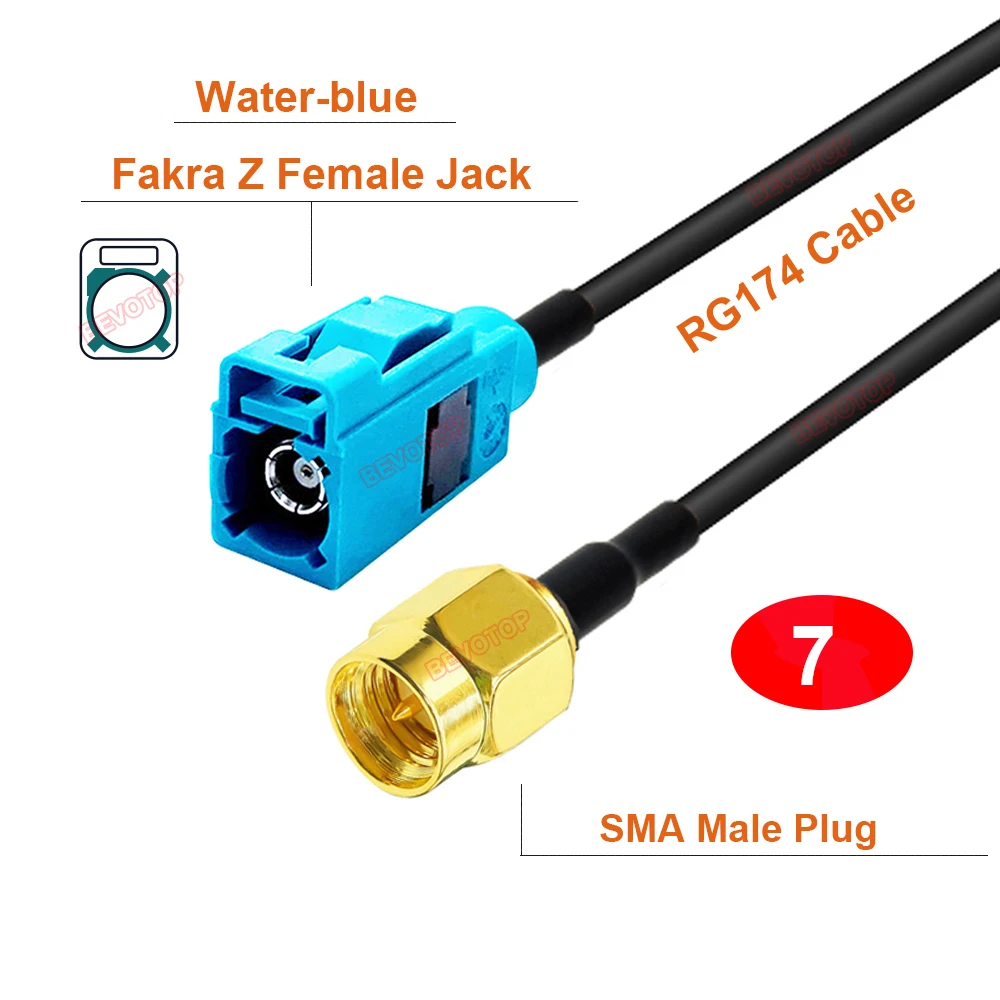 

BEVOTOP Fakra Z на SMA RF кабель RG174