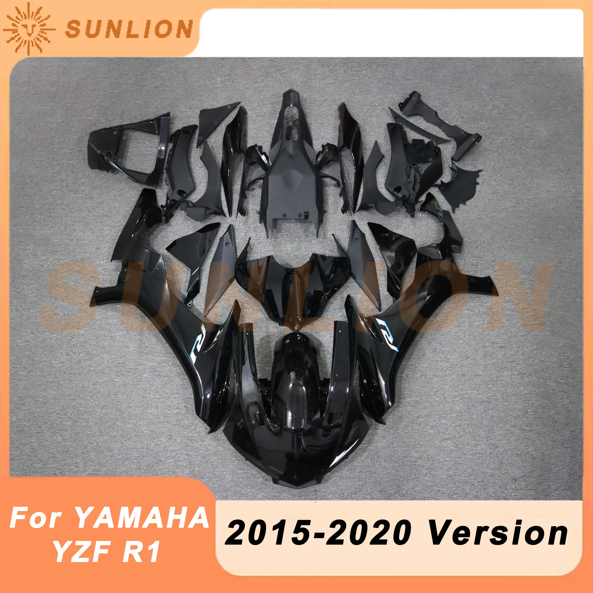 Обтекатель на весь корпус мотоцикла для Yamaha YZF R1 2015 2016 2017 2018 2019 2020 черный