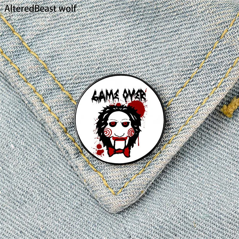 

Billy game Puppet Printed Pin Custom Brooches Shirt Lapel teacher tote Bag backpacks Badge Cartoon gift brooches pins for women