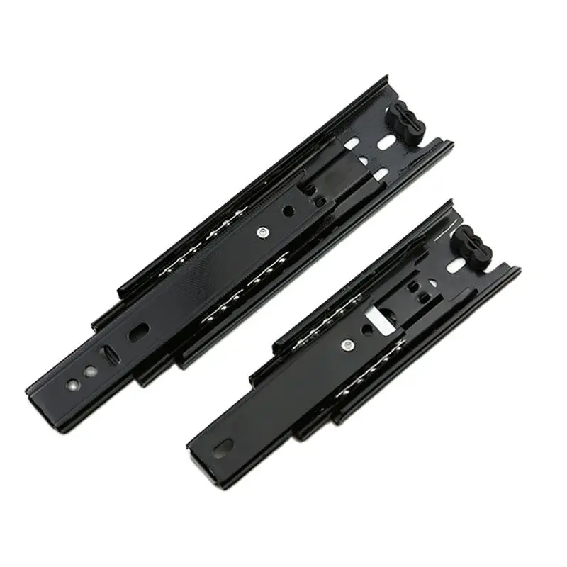 

35mm 45mm Wide 4 "5" 6 "8" Small Drawer Ultra Short Slide Fold Three Section Ball Guide Rail Track Cabinet Hardware