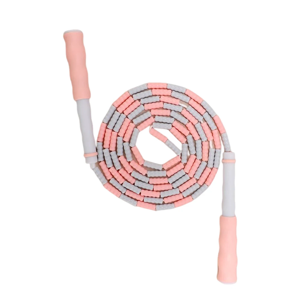 

Beaded Jump Rope Adjustable Indoor Outdoor Sports Gym School Segmented Skipping Fitness Equipment for Kids Adults