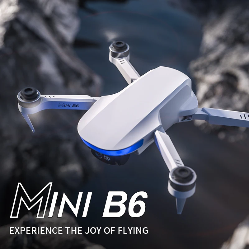 

New B6 4K HD Camera Folding Mini Drone Brushless Motor GPS 5G Optical Flow Positioning 2 Axis Mechanical Gimbal Quadcopter 153g