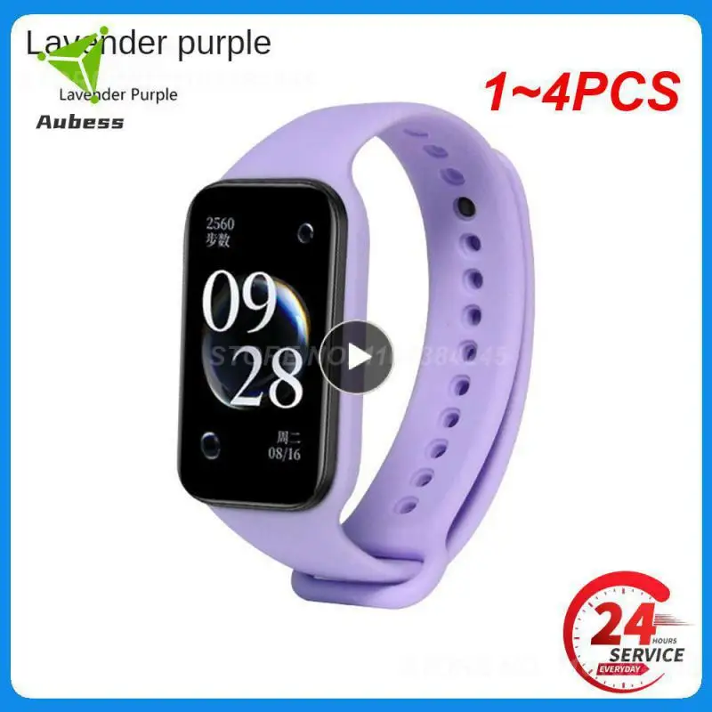 

1-4 шт., силиконовый ремешок для смарт-браслета