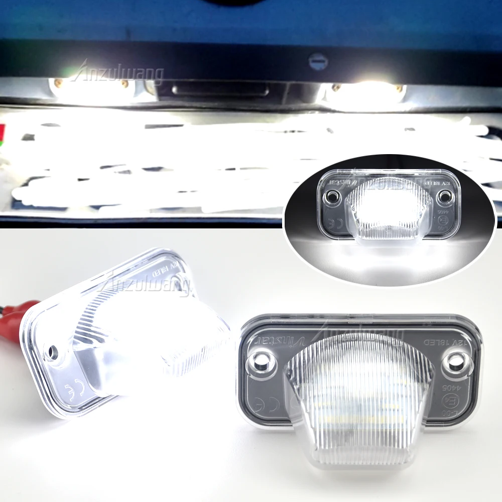 

2x Error Free 18 SMD Number-plate Lamp For VW Passat B5 B6 LED License Plate Light For VW Transporter T4 Passat 1990-2003