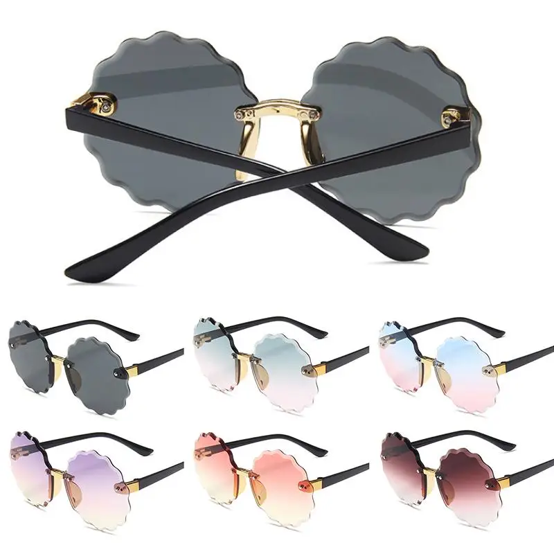 

Sunflower Sunglasses Vintage Cute Kids Sunglasses Child Sun Glasses Round Baby Children Sport Sunglasses Girls Boys PC Frame