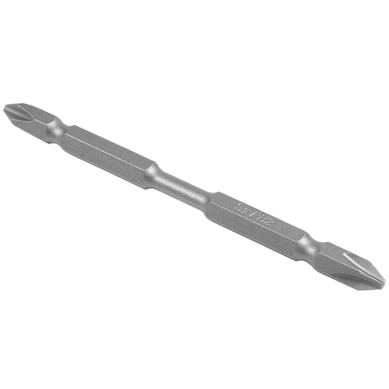 Promotion! 5Pcs S2 Screwdriver Bits Set 100Mm Phillips Strong Magnet Driver Steel Double Head Hex Shank With Magnetizer Ring |