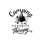 Наклейки на автомобиль, виниловые наклейки Кемпинг-моя любимая терапия