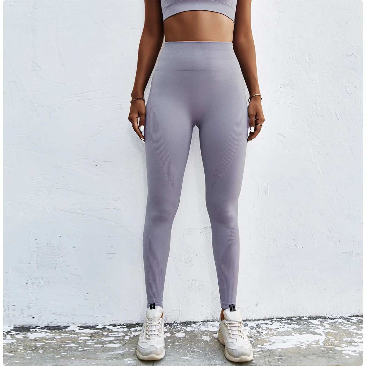 

Wyplosz Leggings For Fitness Yoga Pant Compression Vital Seamless Knitting Women Sports Running Winter Thread Peach High Elastic