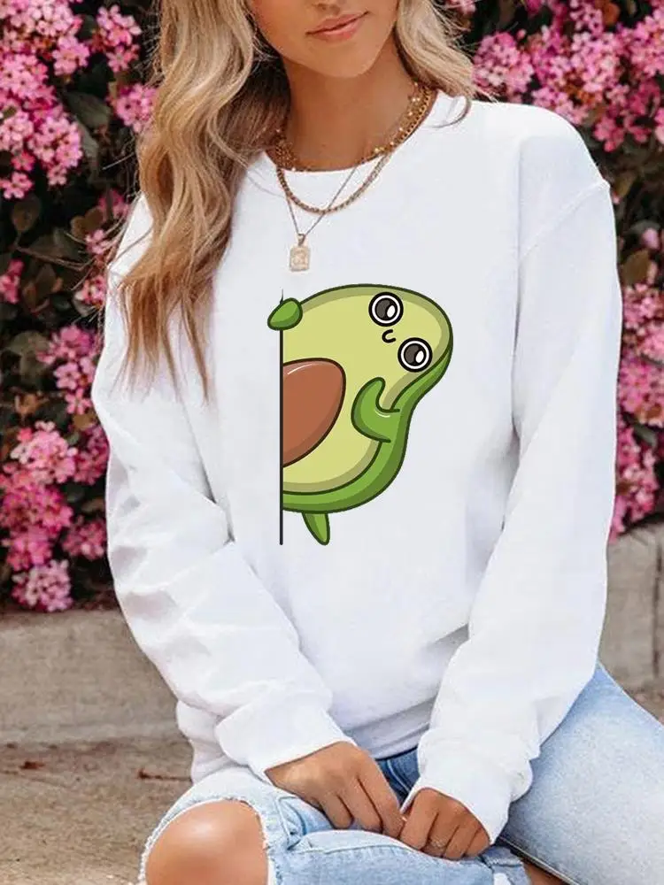 Свитшот женский с круглым вырезом и графическим принтом