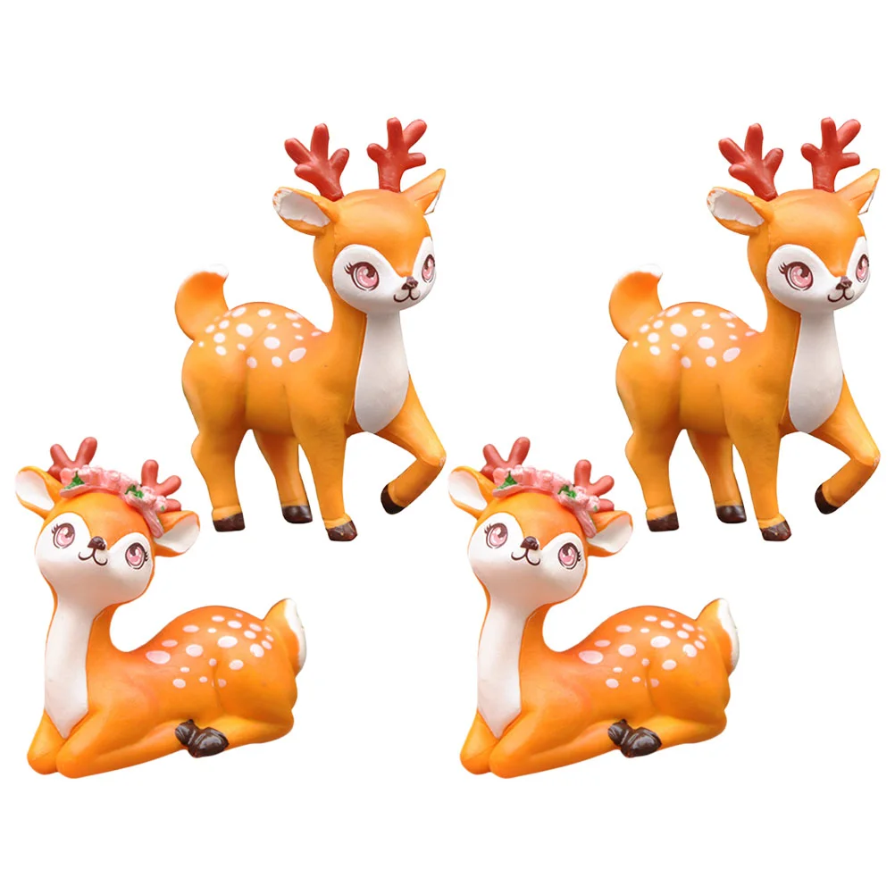 

Deer Christmas Elk Plush Decoration Decor Decorations Ornamentssimulation Model Decro Prophome