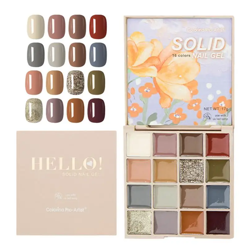 

Гель-лак для ногтей, 16 цветов