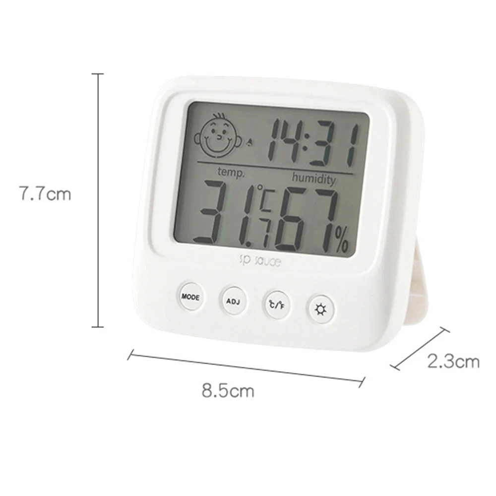 lcd digital temperature humidity meter backlight home indoor electronic hygrometer thermometer weather station for baby room free global shipping