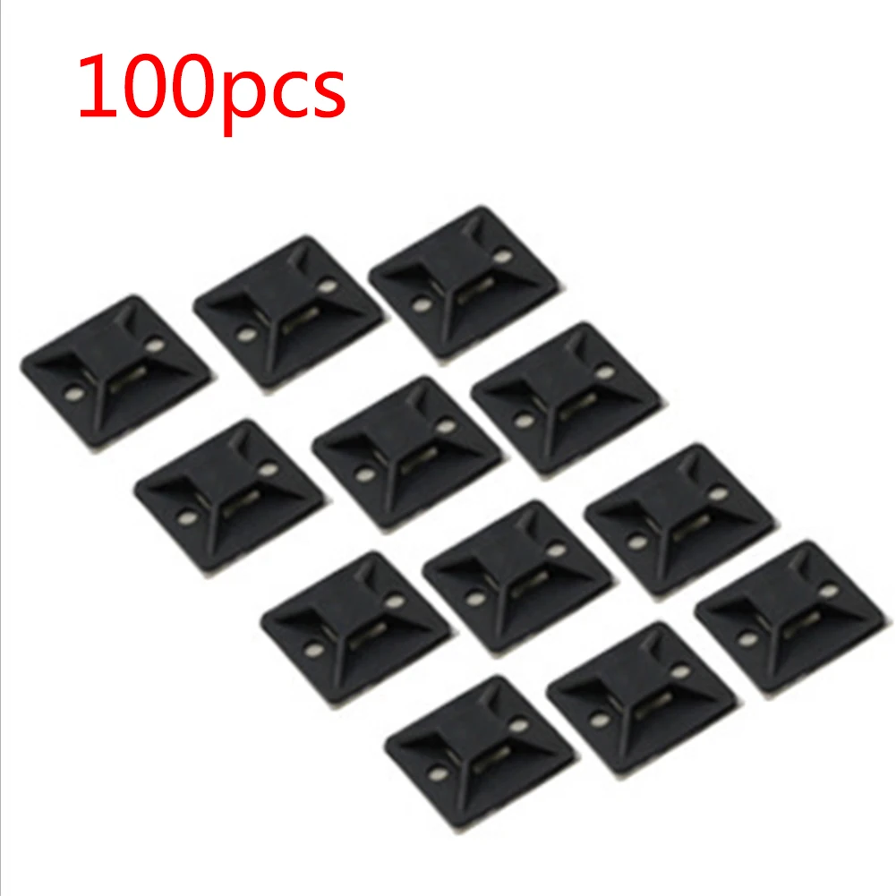 

Organizer Adhesive Mounting Multipurpose Home Holder Wire Clamp Professional Cable Tie Mount Clips Practical Fixed Management