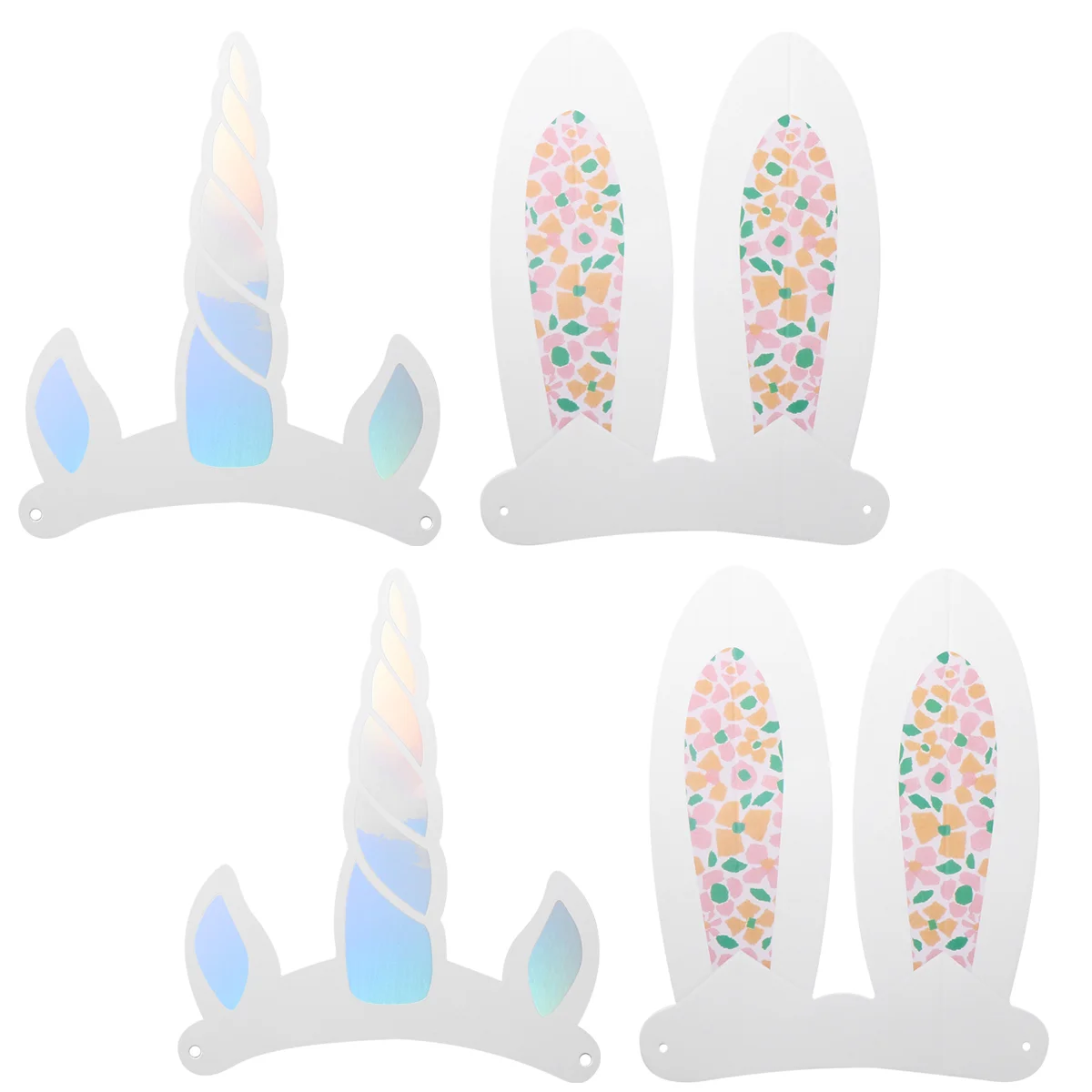 

8pcs Rabbit Ears Photo Prop Party Supply Unique Picture Shooting Decor