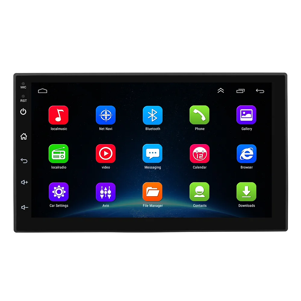 

Metal Adjustable Radio 7 inch 2 Din Android 9.1 Car Dvd Player With Gps Navigation, Wifi, BT