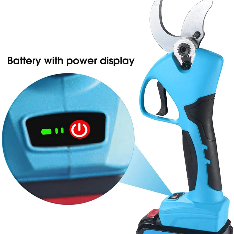 

40 мм беспроводные электрические ножницы для обрезки с 2 перезаряжаемыми литиевыми батареями 2Ah