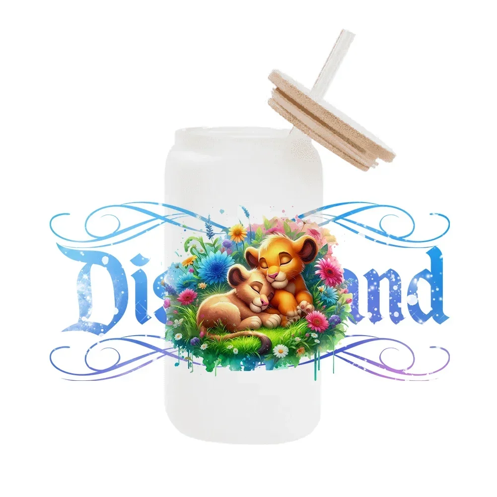 Disney Король Лев DTF наклейка чашки крутая персонализированная УФ-обертка