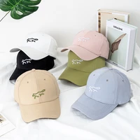 fashion 3d embroidered fox baseball cap high quality cotton animal hip hop hat summer outdoor men ladies sun protection sun hat