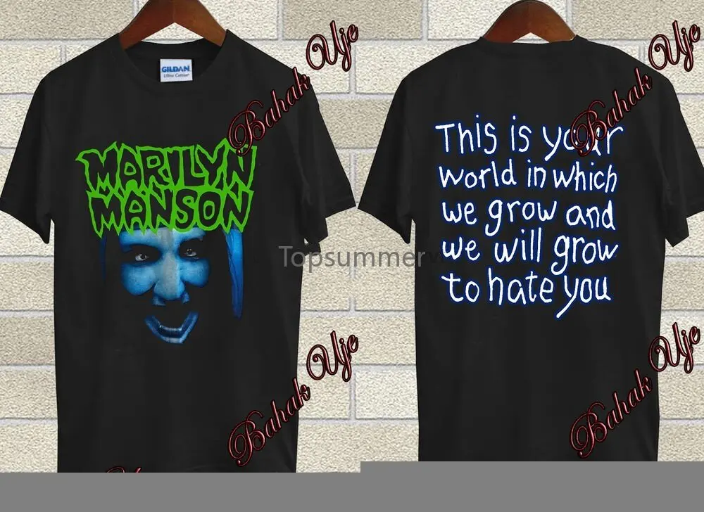 

Rare Marilyn Manson Vintage T Shirt Black 1994 Tour Rock Vtg Sz S-2Xl