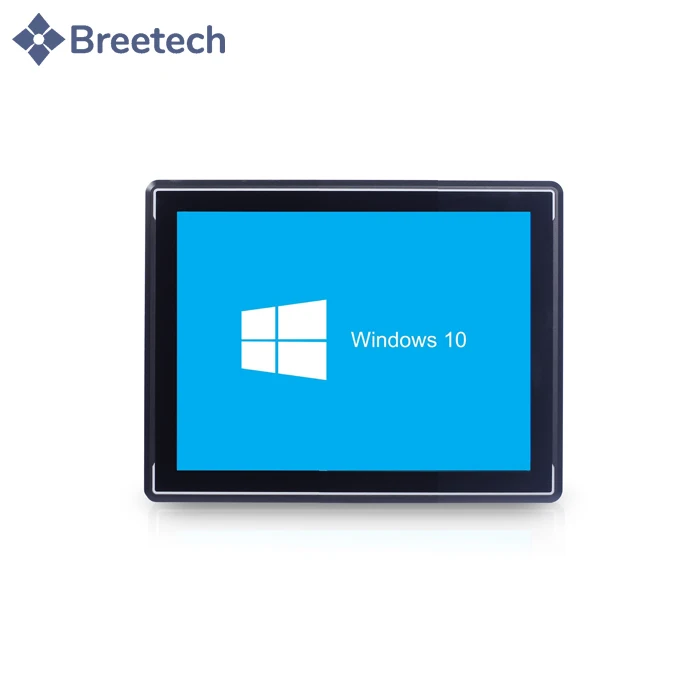 

IP65 Водонепроницаемый светодиодный монитор передней панели win7 8 10 /linux без вентилятора 15 дюймов промышленный сенсорный ПК алюминий