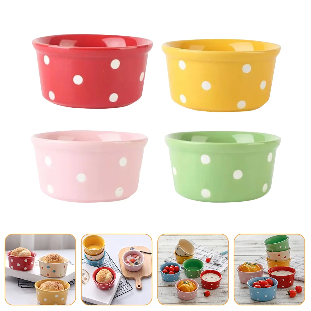 

4pcs Pudding Baking Cups Cake Cups Pudding Baking Bowl Baking Supplies