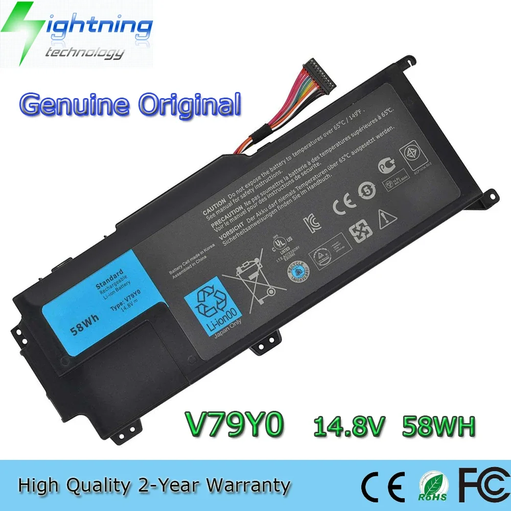 Новый оригинальный аккумулятор для ноутбука V79Y0 14 8 В 58 Втч Dell XPS 14Z 14Z-L412X 14Z-L412Z L412X