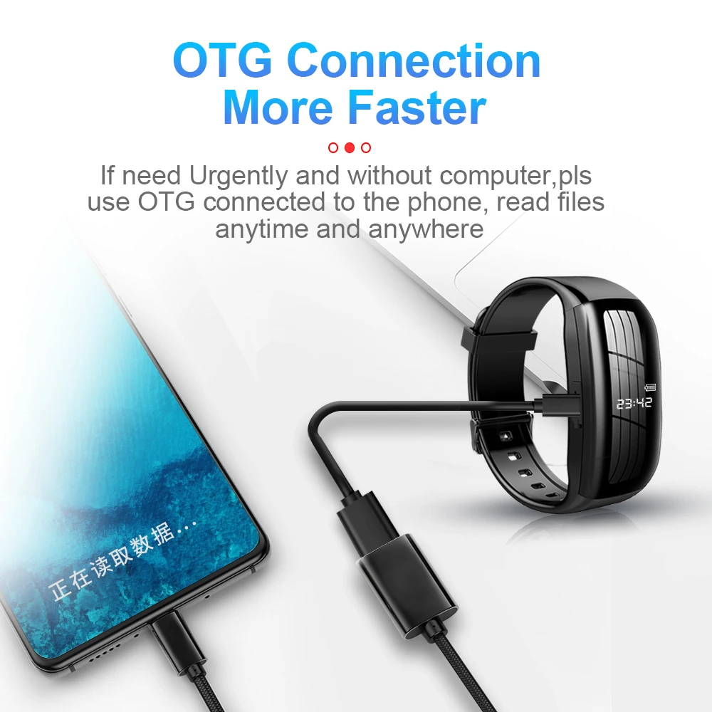 

Портативный Аудио-диктофон SRUTON D5, запись голоса до 256 ГГц, носимый наручный браслет, цифровые спортивные часы, ручка для интервью, встречи