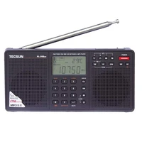 pl 398mp stereo radio fm portable full band digital tuning etm ats dsp dual speakers receiver mp3 player support tf card