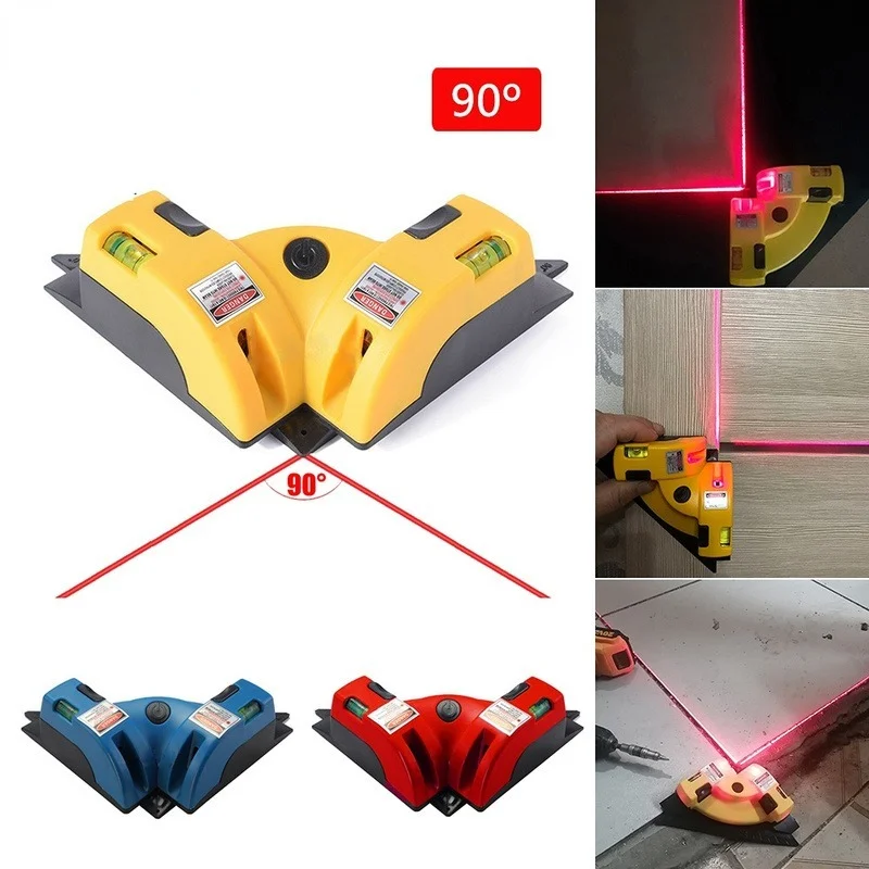 Right Angle 90 Degree Square Laser Level Laser Vertical Ground Wire Instrument Measurement Job Tool Laser new