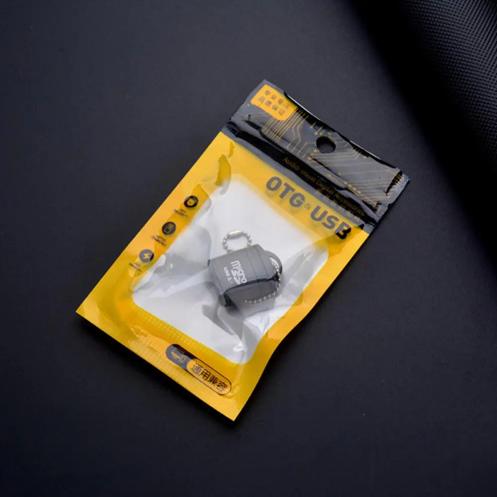 Keychain Portable Mini Aluminum Alloy High Speed TF Micro SD Card Mobile Memory Card Reader For Computer Notebooks Phone