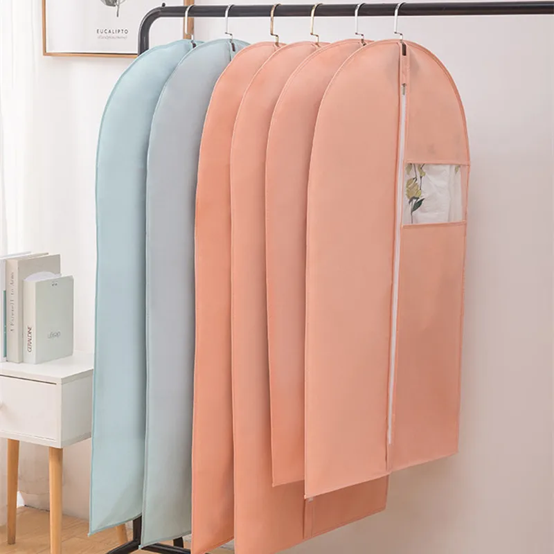 

Transparent Hanging Organizers Home Non-woven Fabric Clothes Visible Window Dust Tool Reusable Moisture-proof Mildew-proof Bag