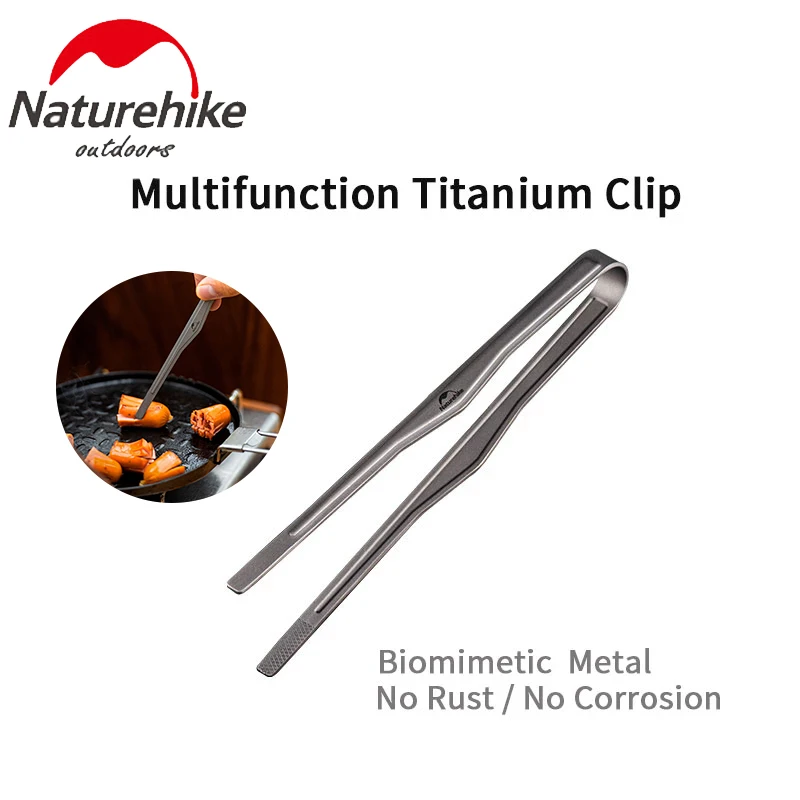 

Naturehike Outdoor Camping Picnic Titanium Clip Kitchen Tweezer Picnic Barbecue Cooking Tongs Food Clip Cooking Utensils