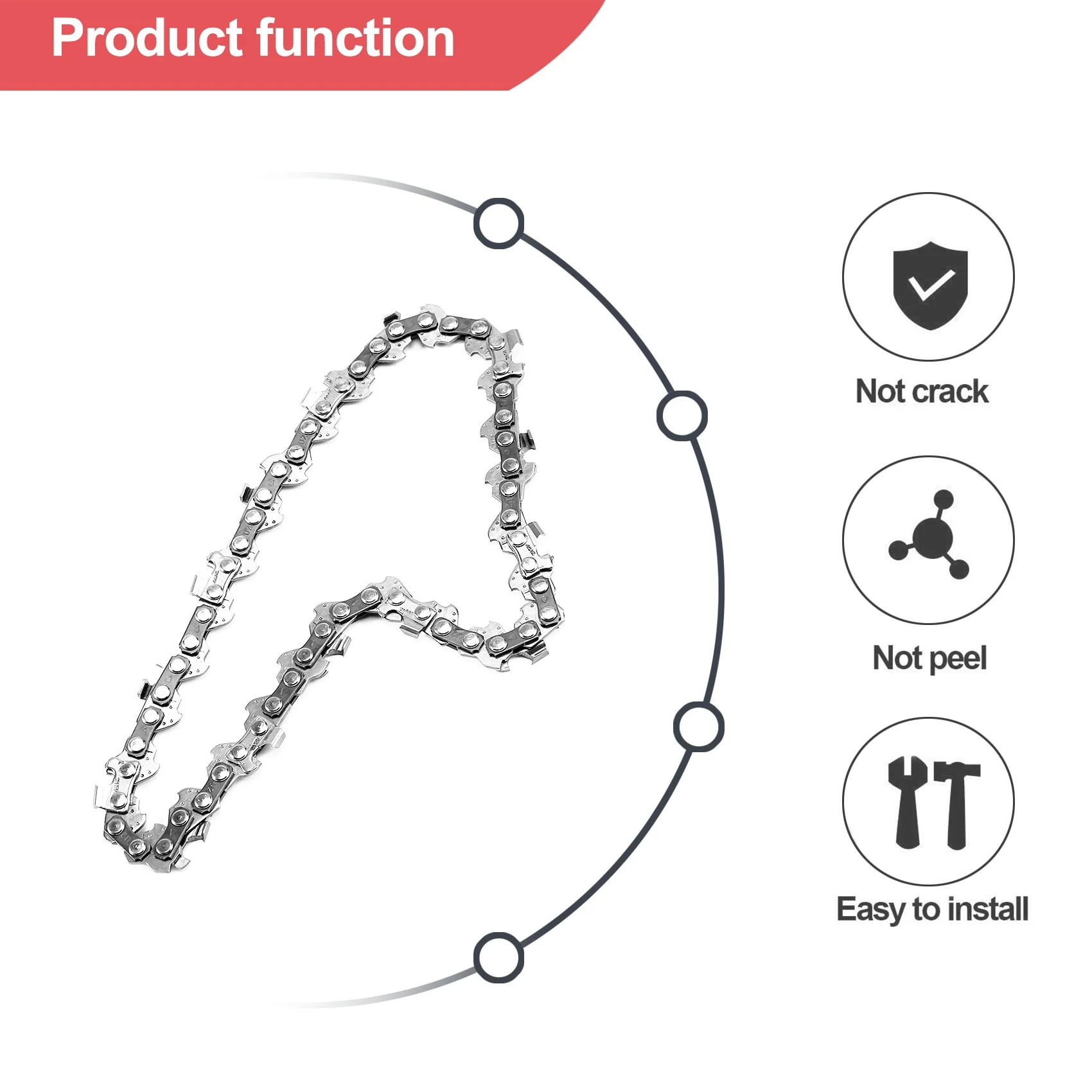 2 шт. 4-дюймовая 1/4 дюйма направляющая цепь для пилы мини-цепь бензопилы 4-дюймовой