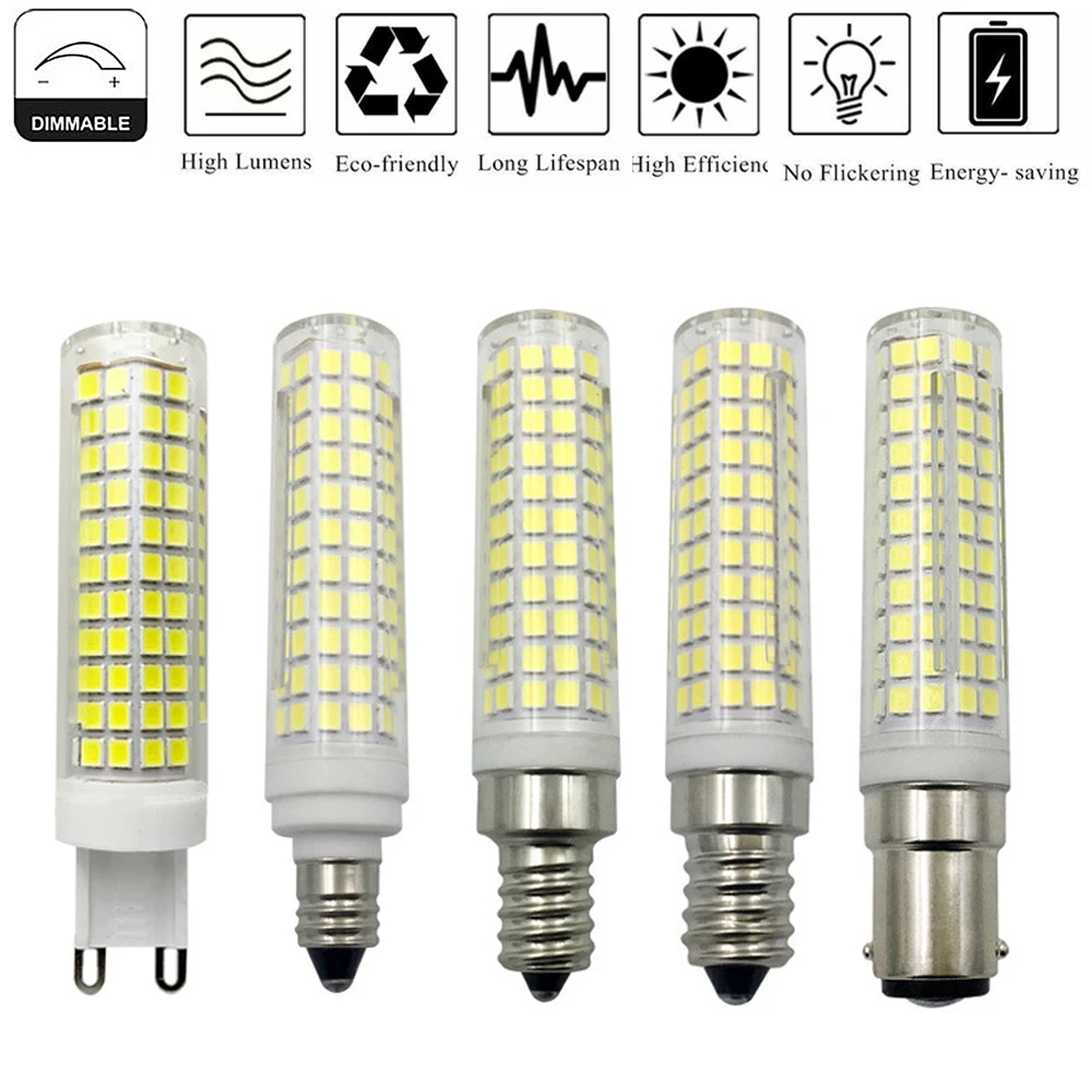 Светодиодная лампа 15W 136LED G9 Мини - лампочка 110 вольт 220