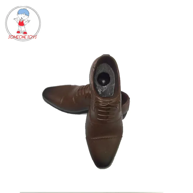 

Модель мужской кожаной обуви солдатика, модель коричневой кожаной обуви для 12-дюймовой экшн-фигурки со съемными ногами, аксессуары для куко...