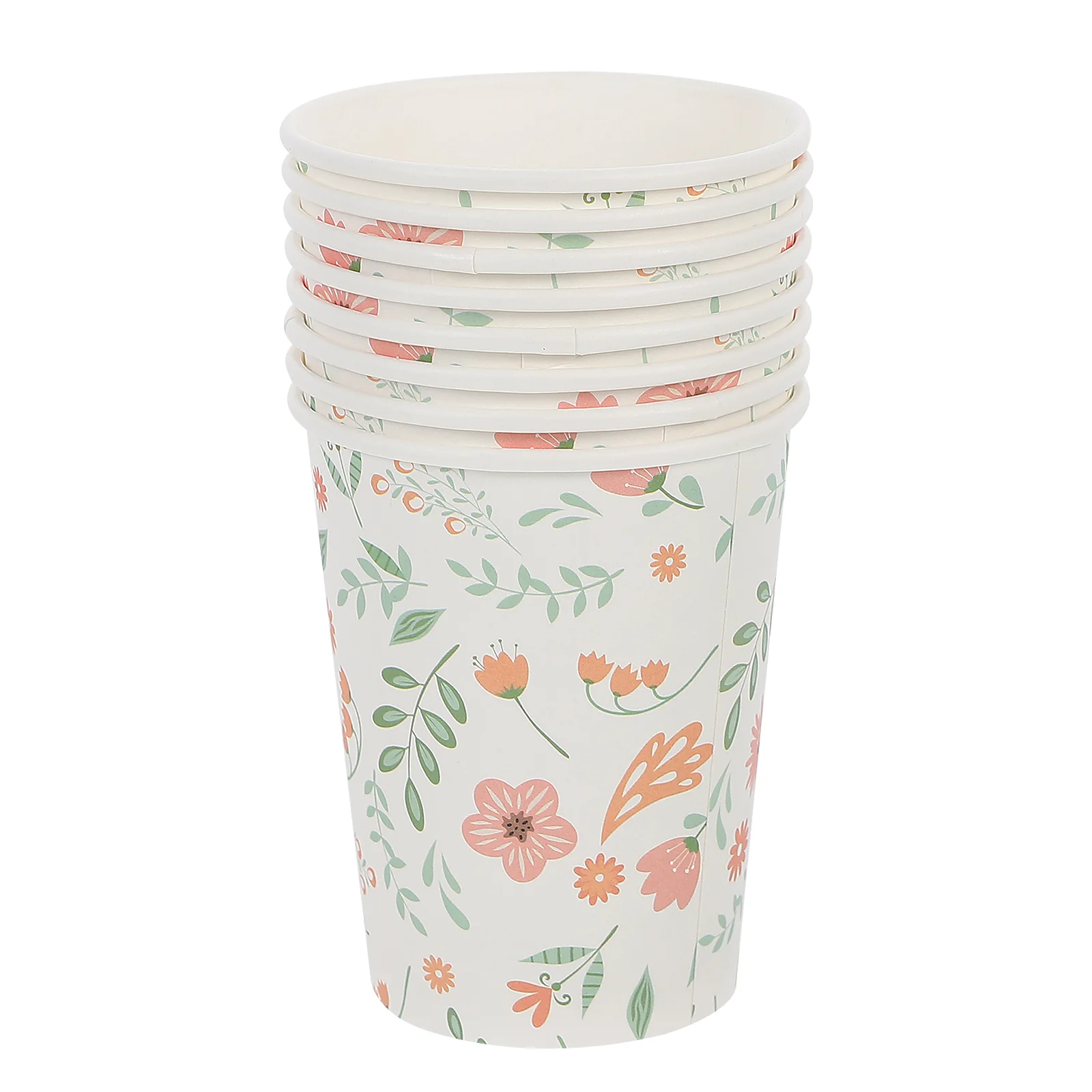 

32Pcs Flower Paper Cups Insulated Coffee Cups Paper Cups Tumbler Cups Water Paper Cups Floral Party