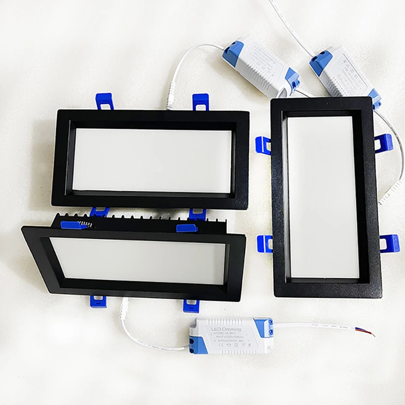 

2023 Dimmable Led Panel Recessed Downlight 12W 15W 18W 20W 24w 30w Square Led Spot Light Led Ceiling Lamp AC110V 220V