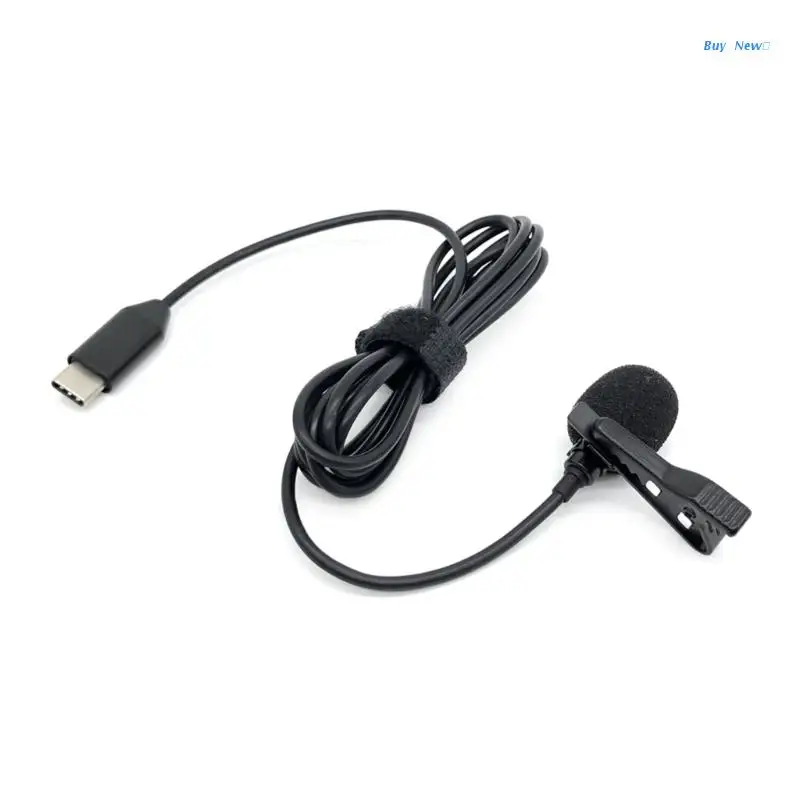 

Omnidirectional Condenser Lavalier Microphone Type-C USB C Wired Mic for One RS