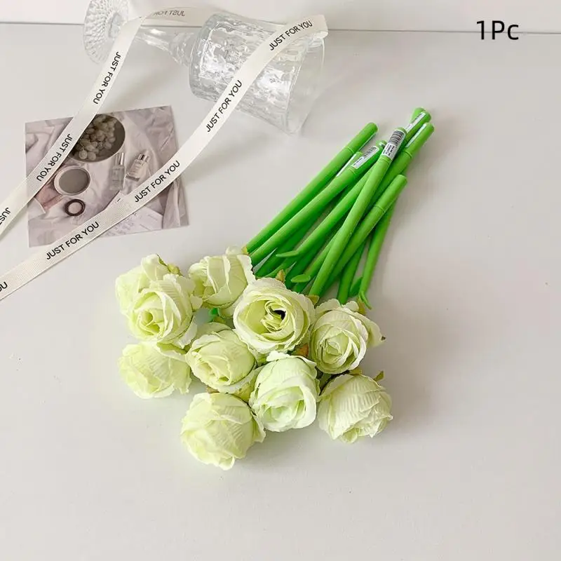 

Высокое качество, гелевые ручки с имитацией цветов, модная изысканная шариковая ручка, креативные нейтральные ручки Kawaii, студенческие канцелярские принадлежности, подарки